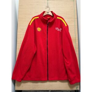 Shell V-Power Nitro+ Red Fleece Full Zip Jacket Unisex 3XL Embroidered Racing